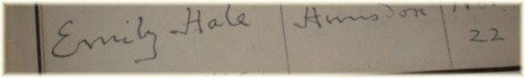An entry in the register